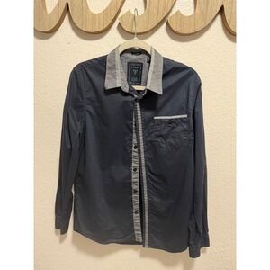 GUESS Dark Collar Top Size S